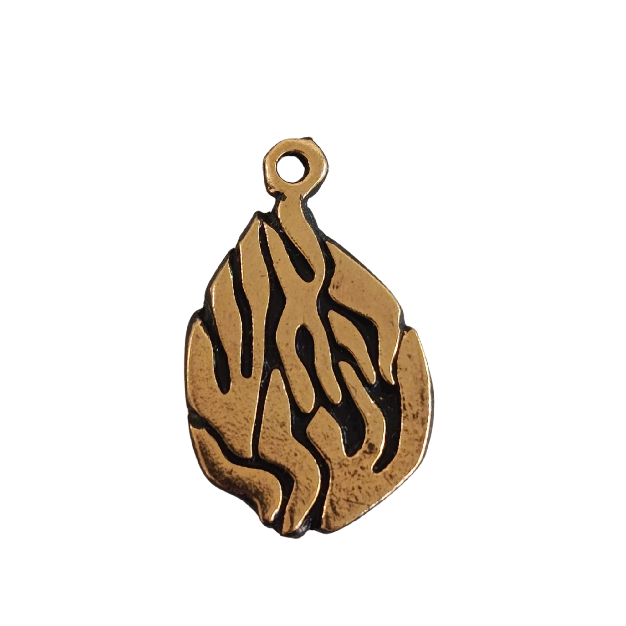 Collier Aesh Shéli Doré sur fond noir petit modèle sur chaîne dorée