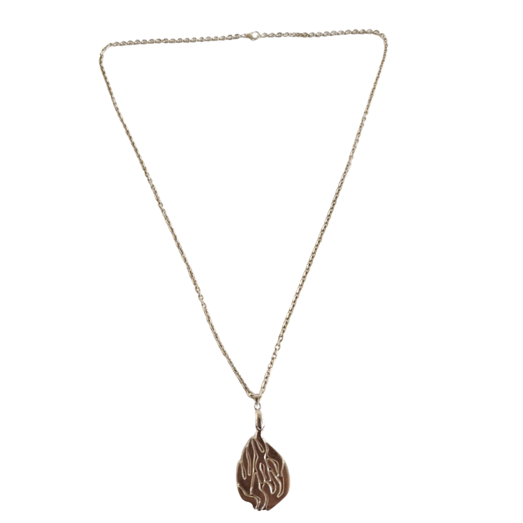 Collier Aesh Shéli Argent grand modèle sur chaîne argent