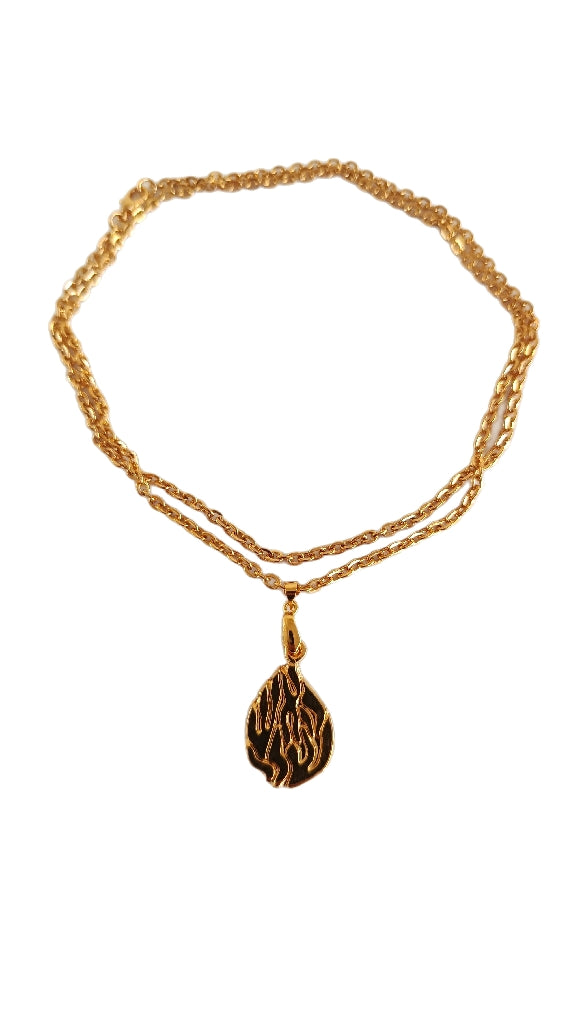 Collier Aesh Shéli Doré petit modèle sur chaîne dorée