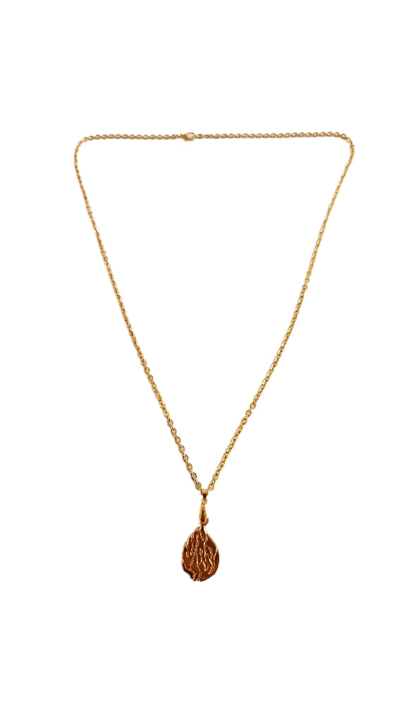 Collier Aesh Shéli Doré petit modèle sur chaîne dorée