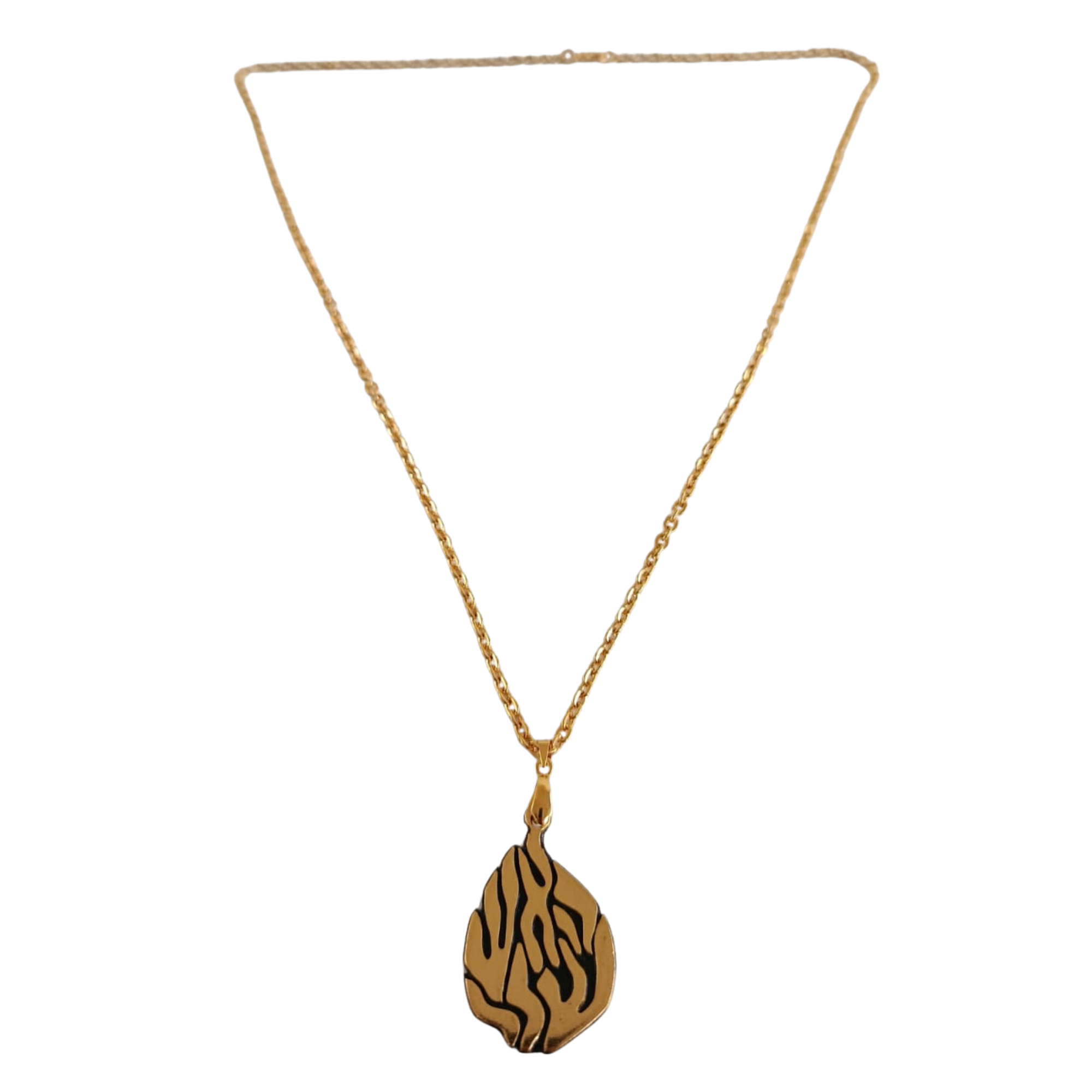Collier Aesh Shéli Doré grand modèle sur chaîne dorée
