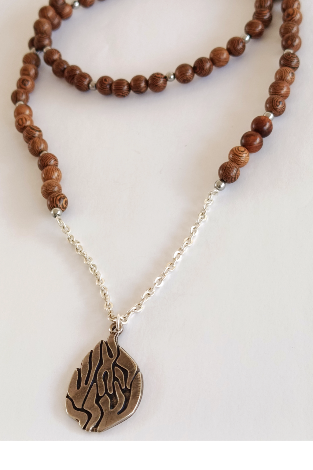 Collier Sautoir Aesh Shéli Bois