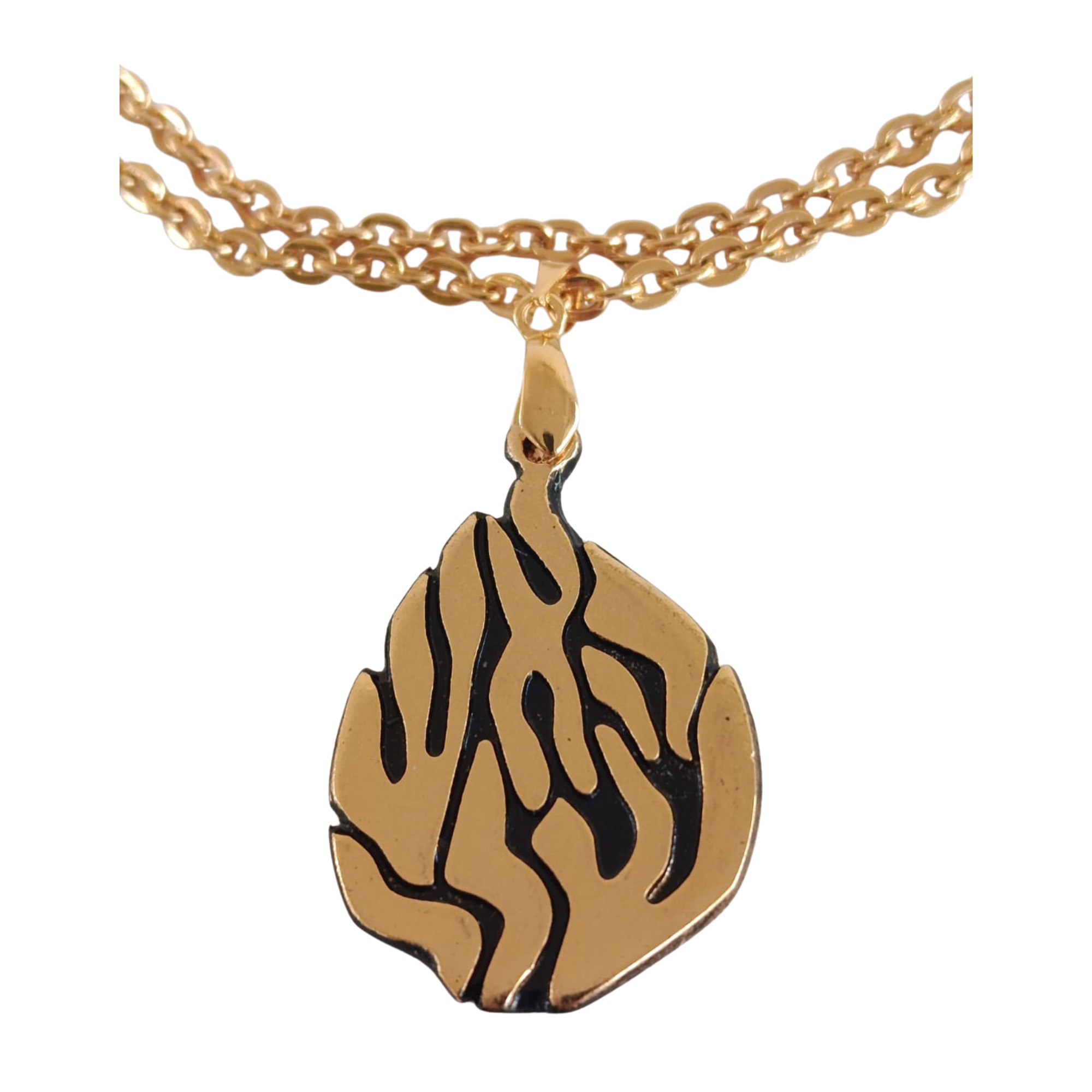 Collier Aesh Shéli Doré grand modèle sur chaîne dorée