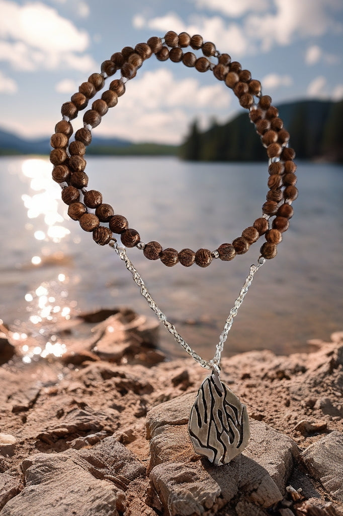 Collier Sautoir Aesh Shéli Bois