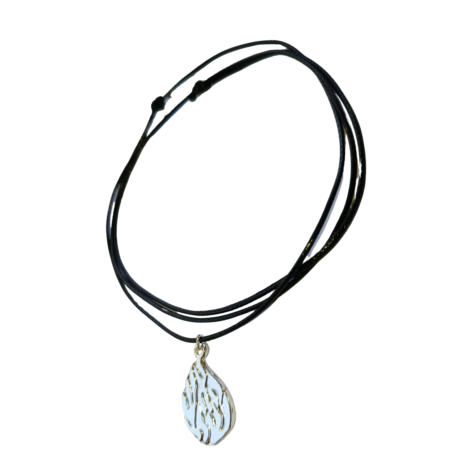 Petite Flamme Argent sur Cordon